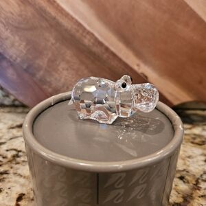 Swarovski Crystal Hippo Figurine